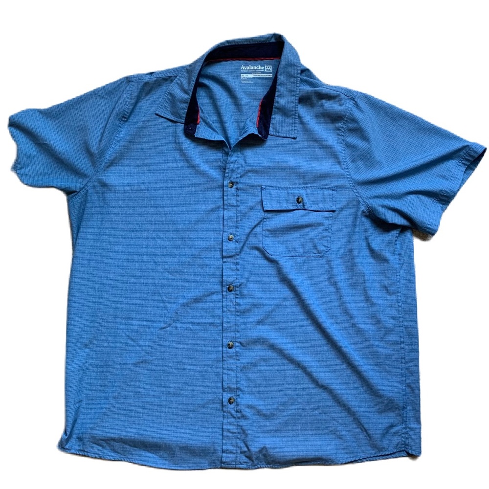 Avalanche Men's Performance Short Sleeve Button Down Woven Shirt XXL